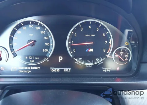 2014 BMW M5 z USA, uszkodzony, nr VIN WBSFV9C50ED592905